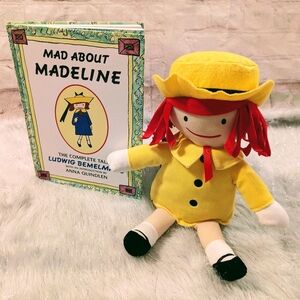 Madeline Yellow Plush Doll with Book Set